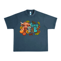 Midnight Navy hay fall heifer Urban Heavy Tee - AdoDesignShop