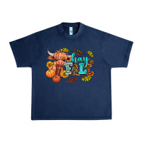 Navy hay fall heifer Urban Heavy Tee - AdoDesignShop