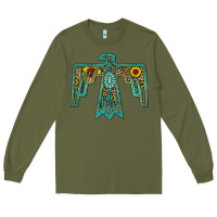 Army Green thunderbird Long Sleeve Tee - JahusDesignShop