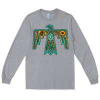 Heather Grey thunderbird Long Sleeve Tee - JahusDesignShop
