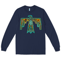 Navy thunderbird Long Sleeve Tee - JahusDesignShop