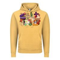 Vintage Mustard mexican dia de los muertos coffee cups Vintage Hoodie - CTS Tumbler Store