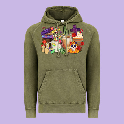 Mexican Dia De Los Muertos Coffee Cups Vintage Hoodie Designed By Cts Tumbler Store