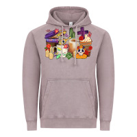 Vintage Zinc mexican dia de los muertos coffee cups Vintage Hoodie - CTS Tumbler Store