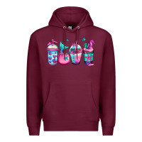 Burgundy mermaid underwater coffee Premium Hoodie - Jasminsmagicworld