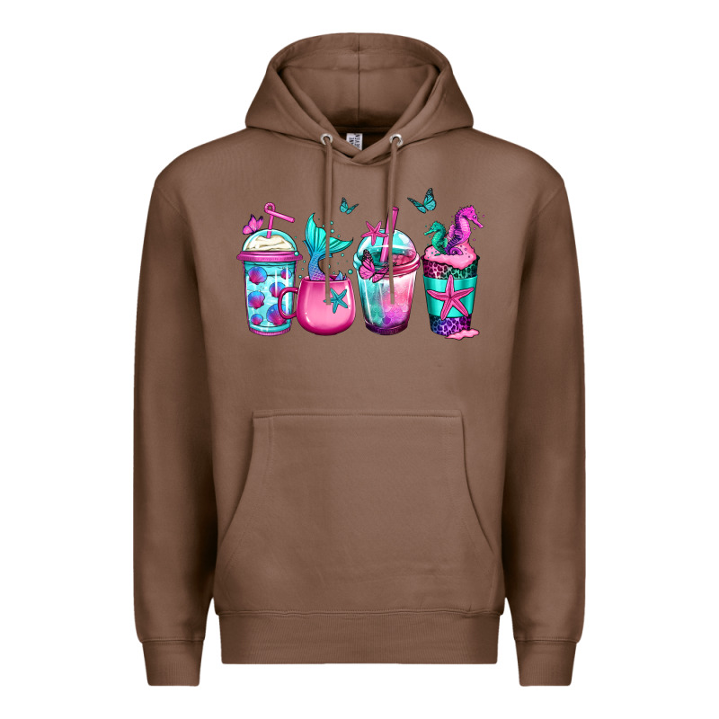 Mermaid Underwater Coffee Premium Hoodie by Jasminsmagicworld | Teevron
