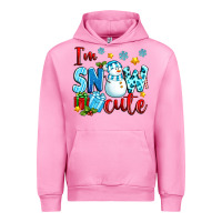 Fuchsia Pink i'm snow cute Urban Hoodie - texasbilliewilder