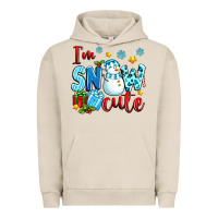 Pigment French Oak i'm snow cute Urban Hoodie - texasbilliewilder