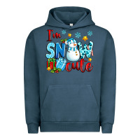 Pigment Midnight Navy i'm snow cute Urban Hoodie - texasbilliewilder