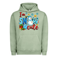 Pigment Oil Green i'm snow cute Urban Hoodie - texasbilliewilder