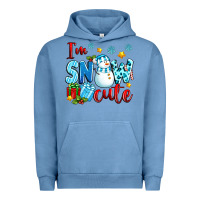 Pigment Pebble Blue i'm snow cute Urban Hoodie - texasbilliewilder