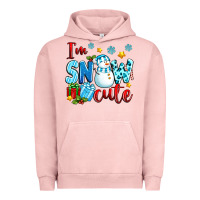 Pigment Salmon i'm snow cute Urban Hoodie - texasbilliewilder