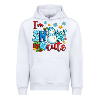 White i'm snow cute Urban Hoodie - texasbilliewilder