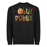 Black holly jolly Heavyweight Sweatshirt - FaDigitalArtStudio