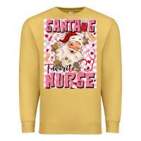 Antique Gold santas favorite nurse Premium Sweatshirt - MaliasSmallBusiness