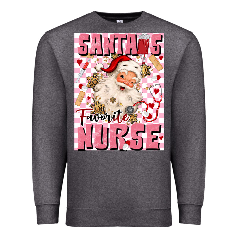 Santas Favorite Nurse Premium Sweatshirt by MaliasSmallBusiness | Teevron