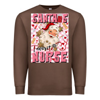 Chestnut santas favorite nurse Premium Sweatshirt - MaliasSmallBusiness