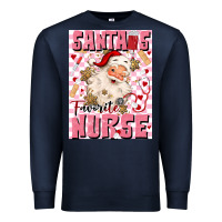 Navy santas favorite nurse Premium Sweatshirt - MaliasSmallBusiness