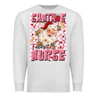 Oatmeal Heather santas favorite nurse Premium Sweatshirt - MaliasSmallBusiness