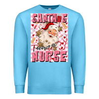 Ocean Blue santas favorite nurse Premium Sweatshirt - MaliasSmallBusiness