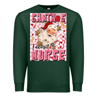Sports Green santas favorite nurse Premium Sweatshirt - MaliasSmallBusiness
