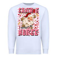 White santas favorite nurse Premium Sweatshirt - MaliasSmallBusiness