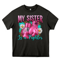 Asphalt Breast Cancer My Sister Is A Fighter Heavy Core Tee - Artiststas