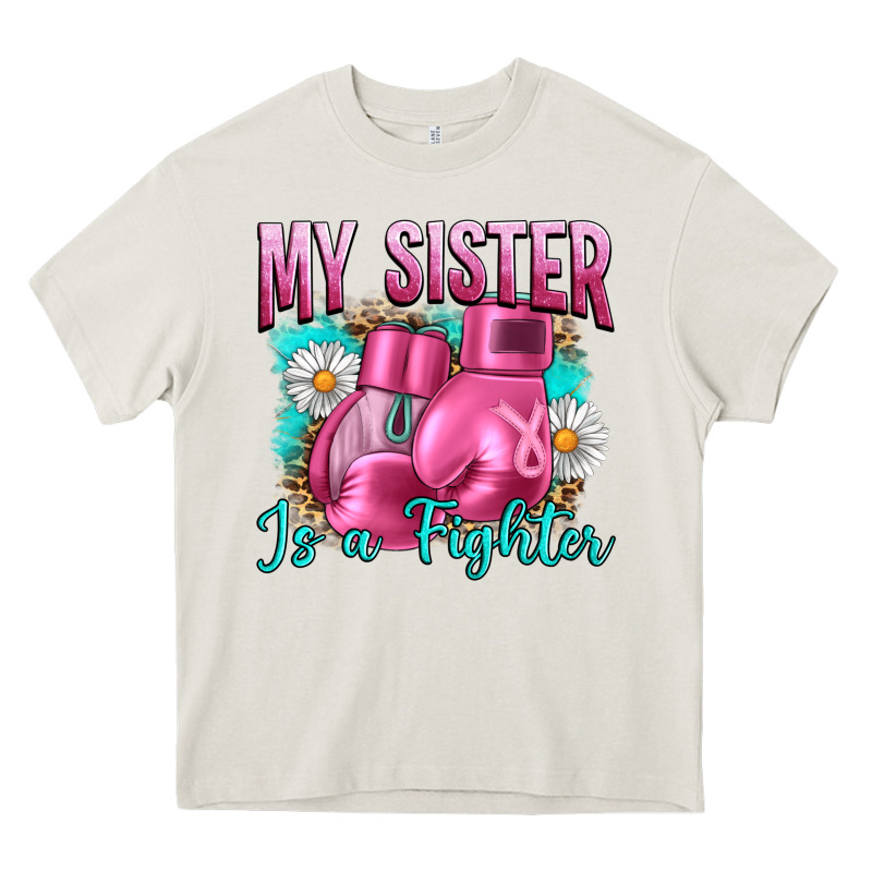 Breast Cancer My Sister Is A Fighter Heavy Core Tee by Artiststas | Teevron