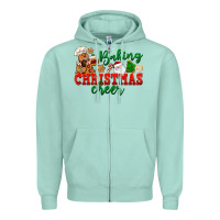 Seafoam Baking Christmas cheer Zipper Hoodie - NancyCooperArtShop