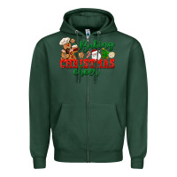 Sports Green Baking Christmas cheer Zipper Hoodie - NancyCooperArtShop