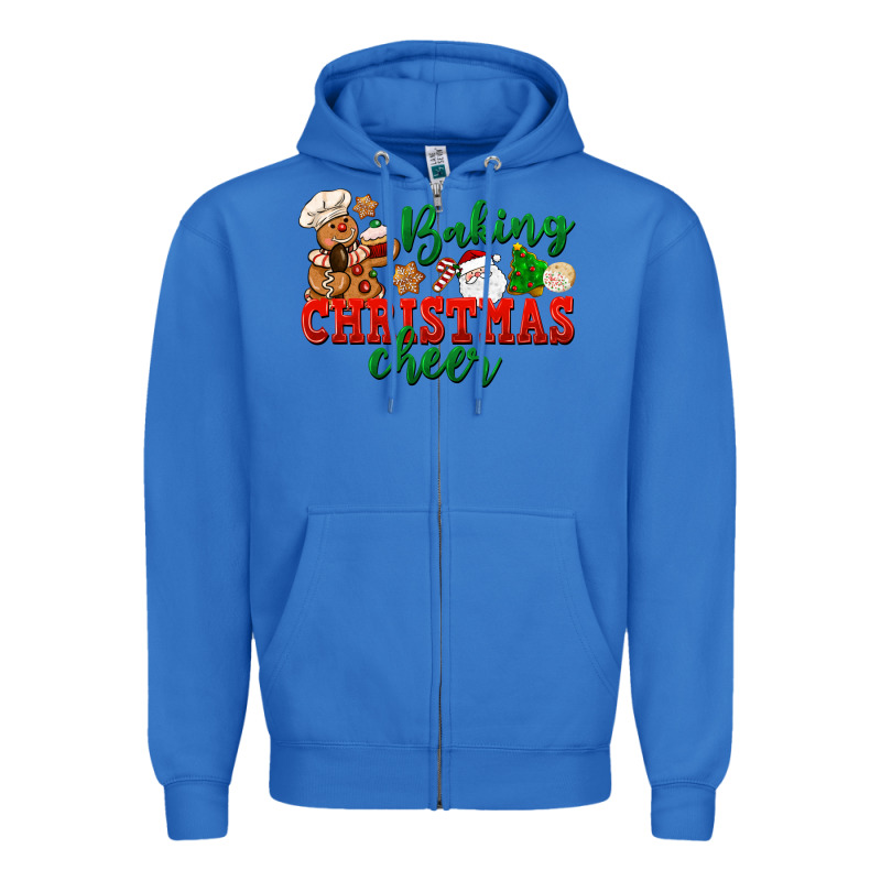 Baking Christmas Cheer Zipper Hoodie by NancyCooperArtShop | Teevron