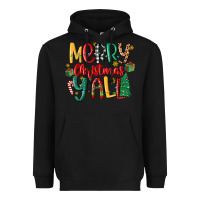 Black merry christmas y'all Heavyweight Hoodie - MaliasSmallBusiness
