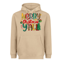 Mushroom merry christmas y'all Heavyweight Hoodie - MaliasSmallBusiness