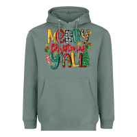 Sage merry christmas y'all Heavyweight Hoodie - MaliasSmallBusiness