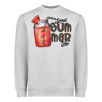 Heather Grey summer Heavyweight Sweatshirt - CowhideDigitalArt