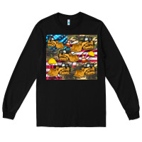Black bulldozer camouflage american flag Long Sleeve Tee - Artiststas
