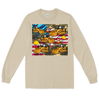 Mushroom bulldozer camouflage american flag Long Sleeve Tee - Artiststas