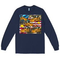 Navy bulldozer camouflage american flag Long Sleeve Tee - Artiststas