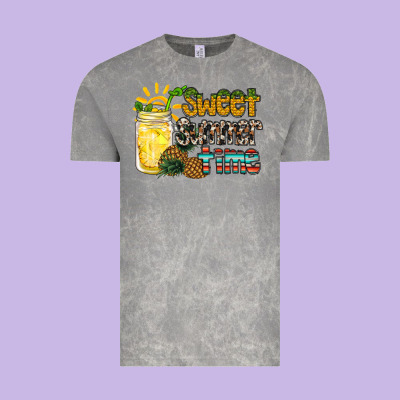 Sweet Summer Time Pineapple Vintage Tee Designed By Racoondesign