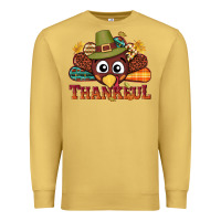 Antique Gold western thankful thanksgiving turkey Premium Sweatshirt - NancyCooperArtShop