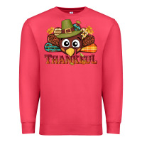 Cardinal western thankful thanksgiving turkey Premium Sweatshirt - NancyCooperArtShop