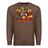 Chestnut western thankful thanksgiving turkey Premium Sweatshirt - NancyCooperArtShop