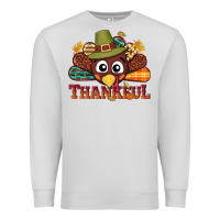Dove Grey western thankful thanksgiving turkey Premium Sweatshirt - NancyCooperArtShop