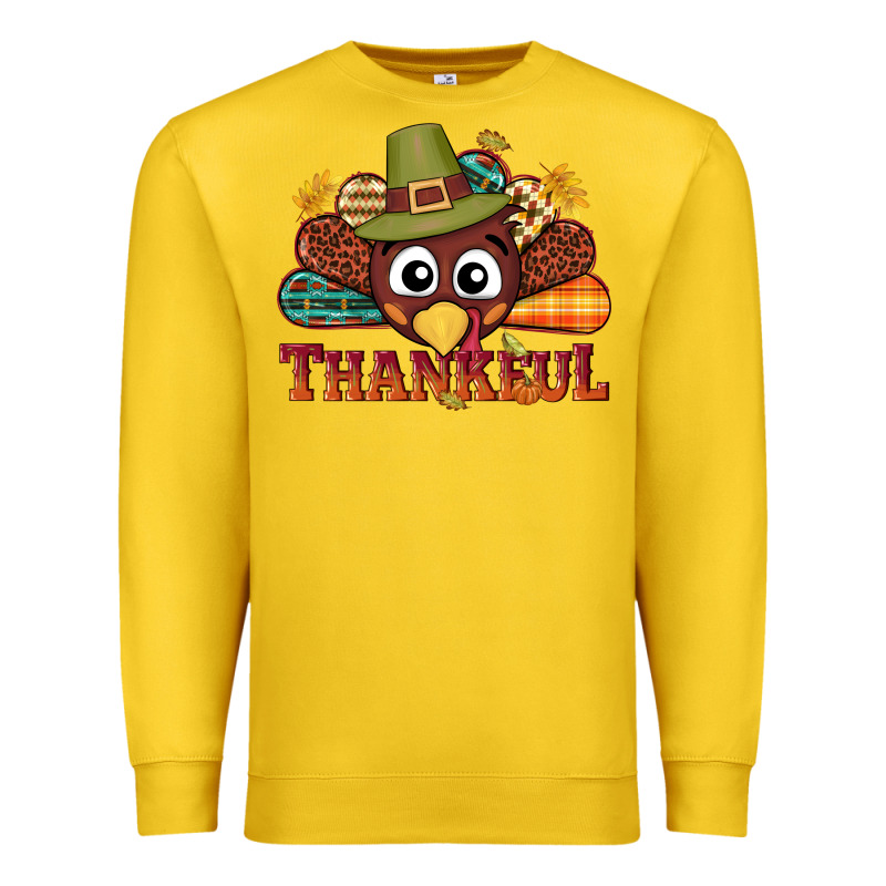 Western Thankful Thanksgiving Turkey Premium Sweatshirt by NancyCooperArtShop | Teevron
