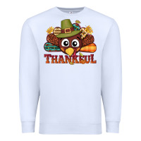 White western thankful thanksgiving turkey Premium Sweatshirt - NancyCooperArtShop
