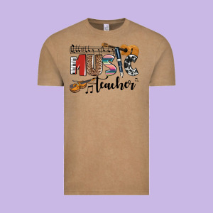 Music Teacher Vintage Tee Designed By Adodesignshop