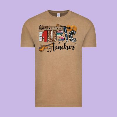 Music Teacher Vintage Tee Designed By Adodesignshop