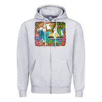 Heather Grey salt water heals everything Zipper Hoodie - Jasminsmagicworld