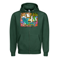 Sports Green salt water heals everything Zipper Hoodie - Jasminsmagicworld