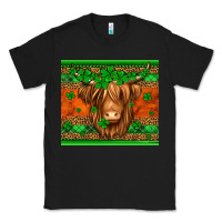 Black st patricks day long haired cow Classic Tee - Jasminsmagicworld